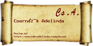 Csernák Adelinda névjegykártya
